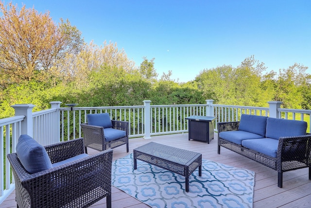 12911 Mayfair Dr, Lemont, IL 60439 - wooden terrace with an outdoor hangout area