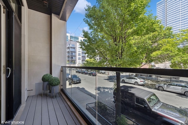 216 S Green St Unit 1N, Chicago, IL 60607 - balcony with a city view