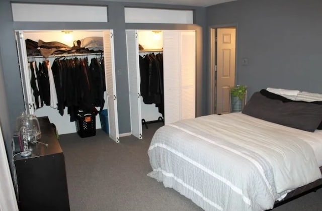 1629 N Halsted St, Chicago, IL 60614 - carpeted bedroom with multiple closets and baseboards