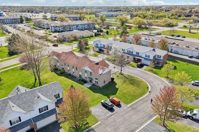 aerial perspective of suburban area