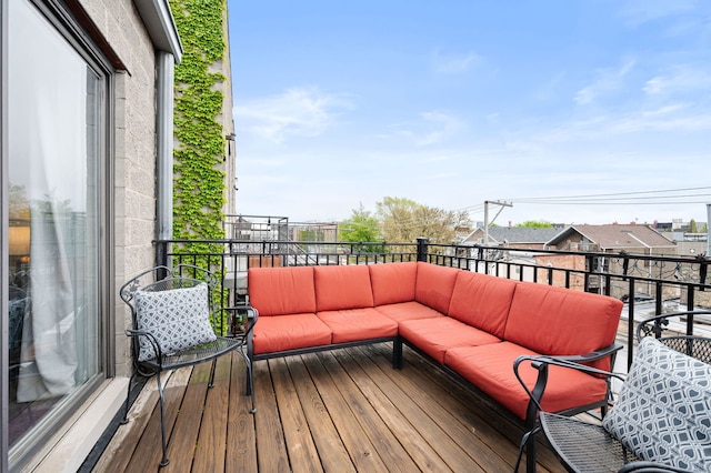 2033 W Rice St Unit 3, Chicago, IL 60622 - deck featuring an outdoor living space