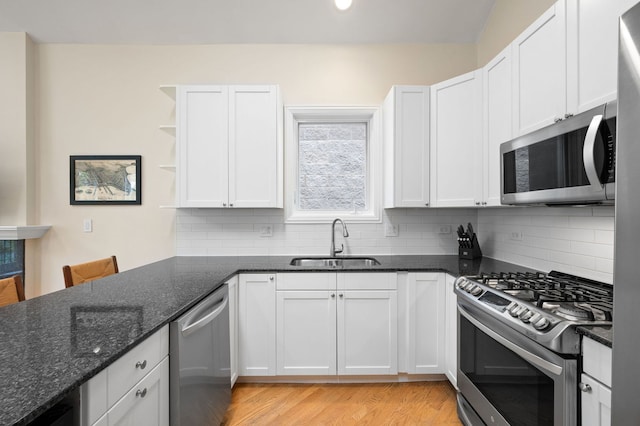 2033 W Rice St Unit 3, Chicago, IL 60622 - kitchen featuring appliances with stainless steel finishes, a sink, backsplash, and dark stone counters
