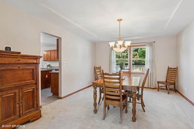 2020 Saint Andrews Dr, Plainfield, IL 60586 - dining room featuring a chandelier and light carpet