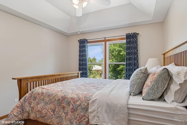 2020 Saint Andrews Dr, Plainfield, IL 60586 - bedroom with a raised ceiling and ceiling fan