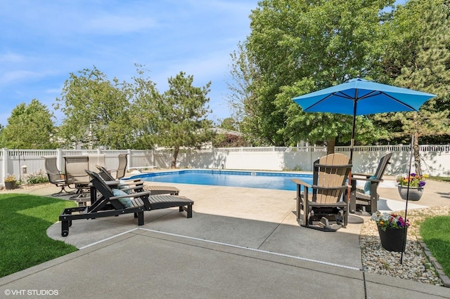 2020 Saint Andrews Dr, Plainfield, IL 60586 - view of pool featuring a fenced backyard and a patio