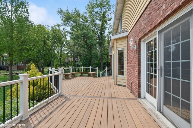 1373 Notre Dame Dr, Lemont, IL 60439 - view of wooden terrace