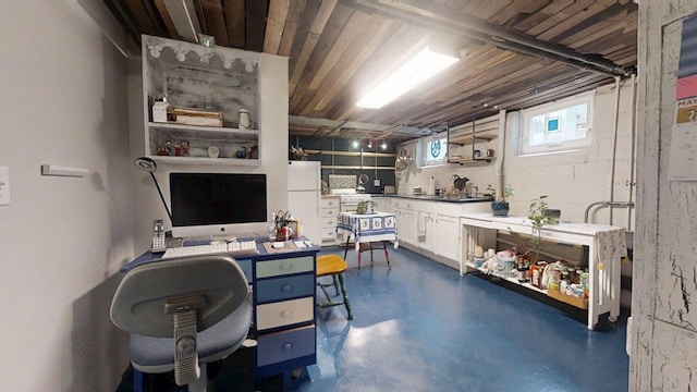 1013 W Springfield Ave, Champaign, IL 61821 - office area with finished concrete floors