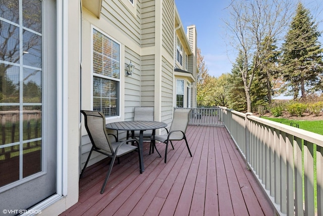 62 Andover Cir, Northbrook, IL 60062 - deck with outdoor dining space