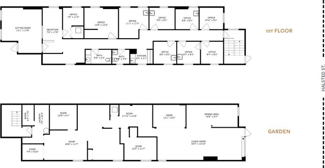 1631 N Halsted St, Chicago, IL 60614 - floor plan / room layout