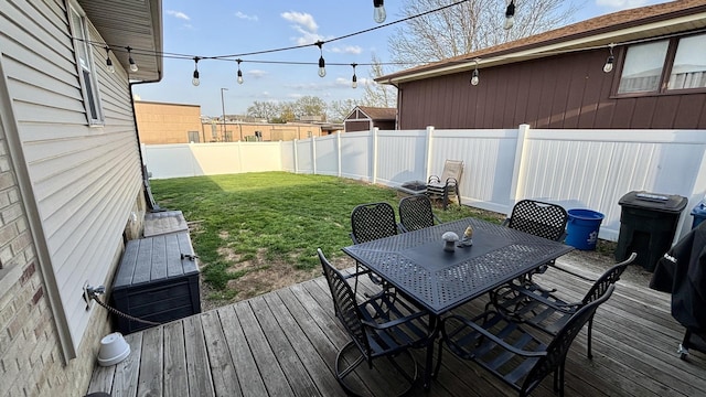 15509 Brianne Ln, Oak Forest, IL 60452 - deck with outdoor dining area