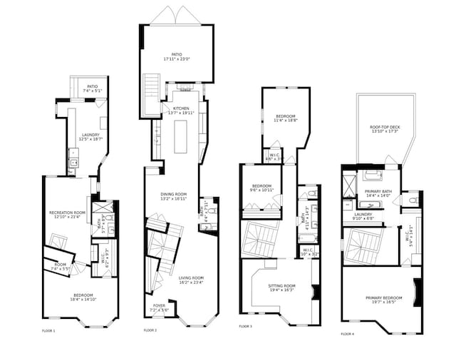 42 E Schiller St, Chicago, IL 60610 - view of floor plan / room layout