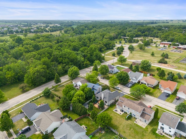 726 Hawthorne Ln, Genoa, IL 60135 - aerial perspective of suburban area featuring a forest