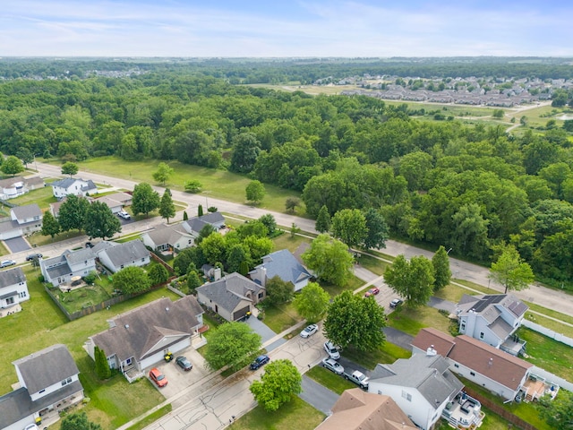 726 Hawthorne Ln, Genoa, IL 60135 - aerial perspective of suburban area featuring a heavily wooded area