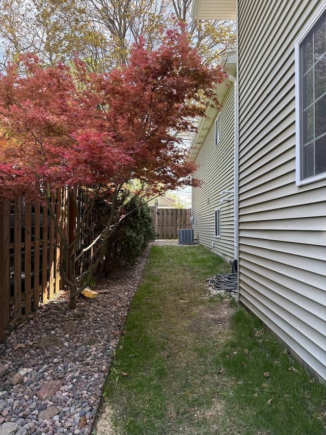 24725 W Hawthorne Dr, Round Lake, IL 60073 - view of yard with central AC unit