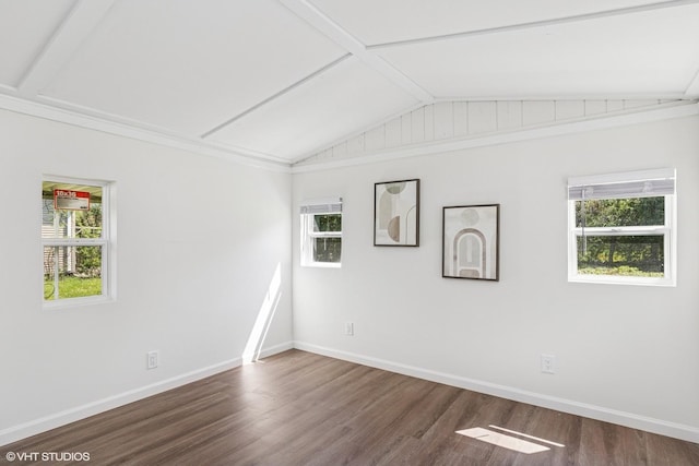 519 Catalpa Dr, Round Lake, IL 60073 - empty room with plenty of natural light, dark wood finished floors, and baseboards