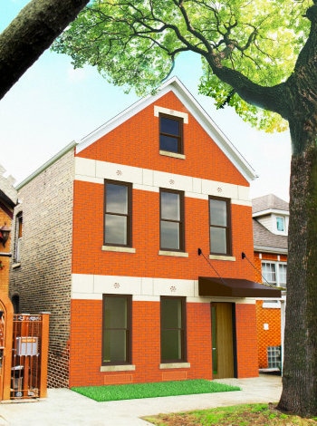 3408 S Carpenter St, Chicago, IL 60608 - exterior space featuring brick siding