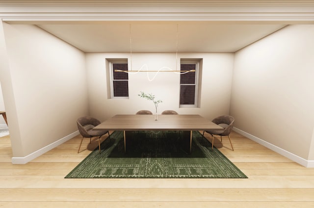 3408 S Carpenter St, Chicago, IL 60608 - dining room with baseboards and light wood-type flooring