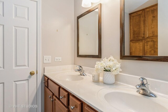 full bath with double vanity