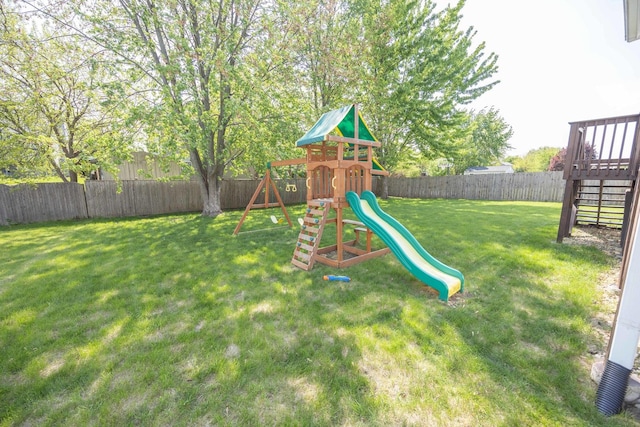 1012 Belden Way, Joliet, IL 60435 - view of yard featuring a playground