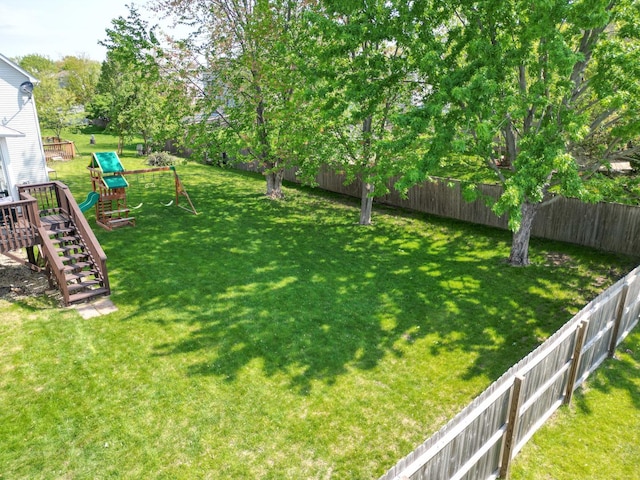 1012 Belden Way, Joliet, IL 60435 - view of yard with stairway