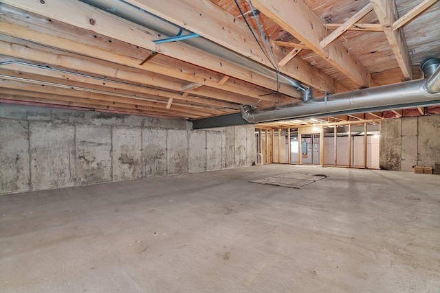 472 Linden Cir, Beecher, IL 60401 - view of unfinished basement