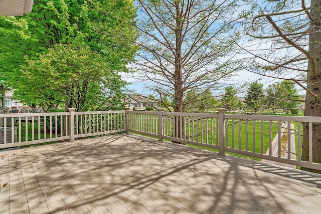 472 Linden Cir, Beecher, IL 60401 - view of wooden deck