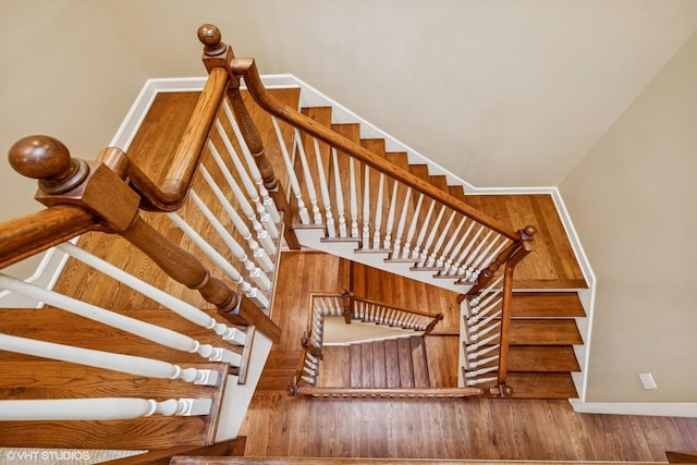 3324 Lakeside Ave, Northbrook, IL 60062 - stairs featuring wood finished floors and baseboards