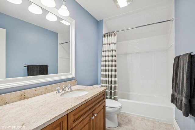 3324 Lakeside Ave, Northbrook, IL 60062 - bathroom featuring toilet, vanity, and shower / bath combo