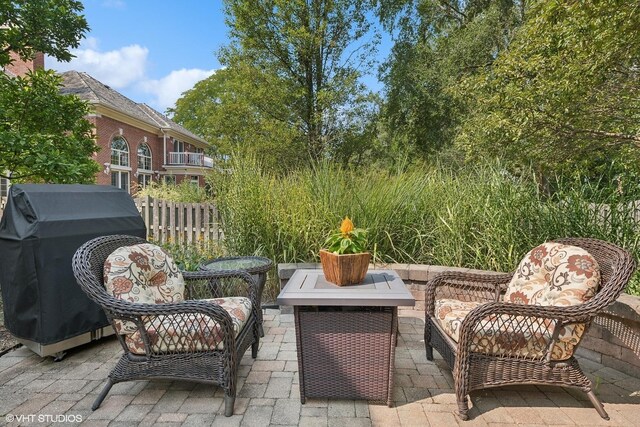 3324 Lakeside Ave, Northbrook, IL 60062 - view of patio / terrace featuring a grill and fence