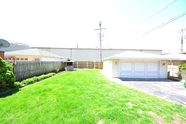 2820 S Shields Ave, Chicago, IL 60616 - view of yard featuring a garage and an outbuilding