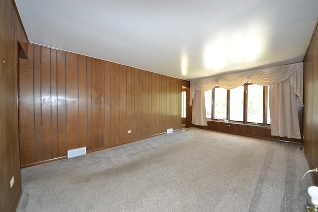 2820 S Shields Ave, Chicago, IL 60616 - spare room with carpet and wooden walls