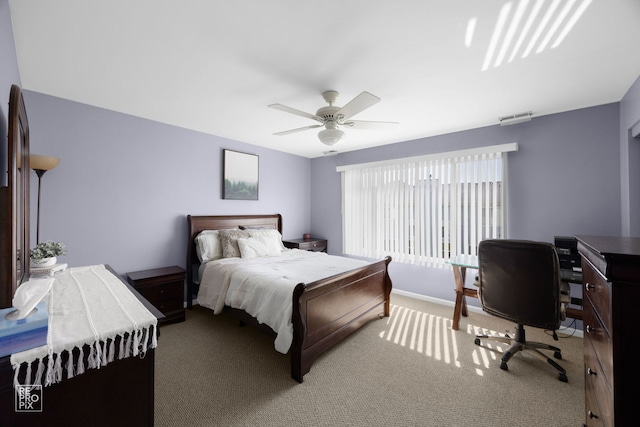 16526 S Nottingham Ct, Lockport, IL 60441 - carpeted bedroom with baseboards and ceiling fan