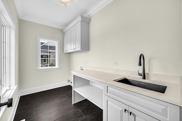 1212 Georgias Way, New Lenox, IL 60451 - spare room featuring wood finished floors, a chandelier, and baseboards