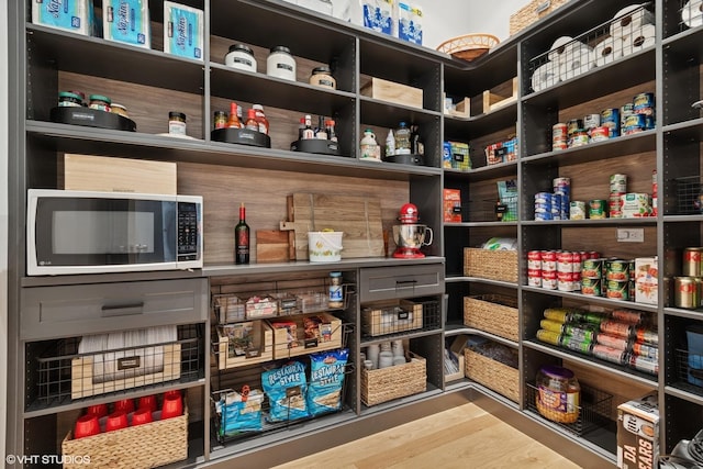 view of storage area