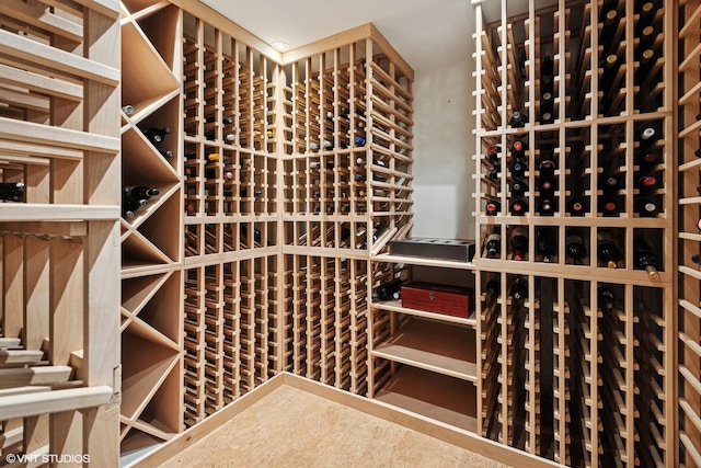 view of wine room