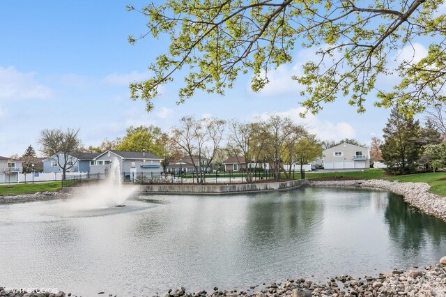 1387 Woodcutter Ln Unit D, Wheaton, IL 60189 - view of water feature with fence and a residential view