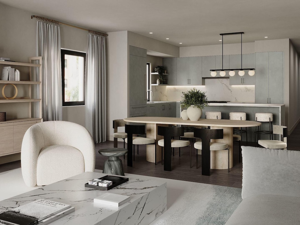 1227 W Jackson Blvd Unit 1, Chicago, IL 60607 - dining room featuring recessed lighting and wood finished floors