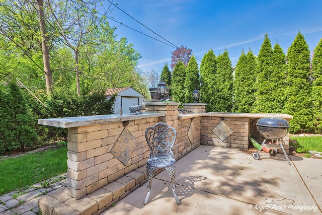 613 W Pheasant Ct, Round Lake Beach, IL 60073 - view of patio featuring a grill