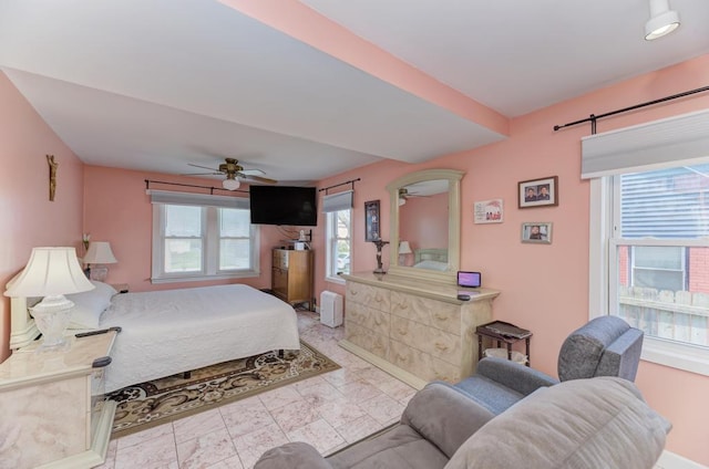1431 N Hillside Ave, Berkeley, IL 60163 - bedroom featuring multiple windows and a ceiling fan