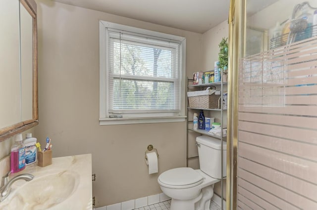 1431 N Hillside Ave, Berkeley, IL 60163 - bathroom with toilet, tile patterned flooring, and vanity
