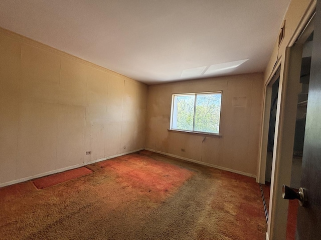 view of carpeted empty room