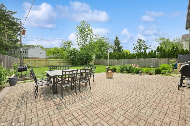 1115 Hunter Rd, Glenview, IL 60025 - view of patio featuring outdoor dining space