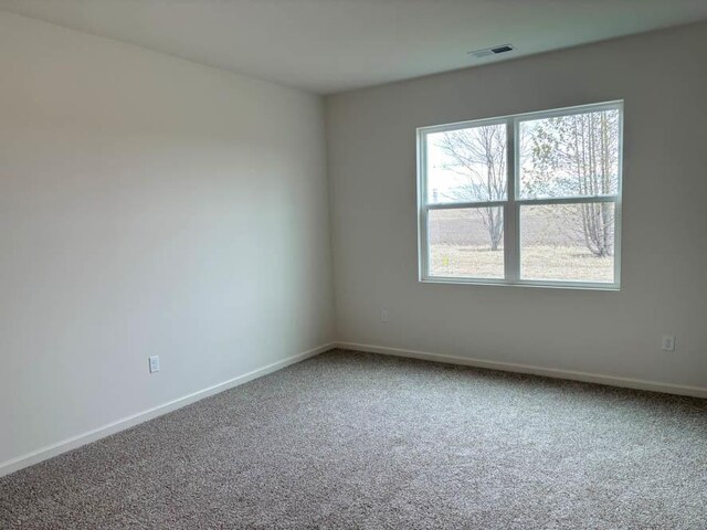 unfurnished room with plenty of natural light, carpet flooring, and baseboards