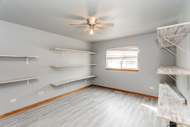 18034 Donatus Dr, Lansing, IL 60438 - storage room with ceiling fan and visible vents