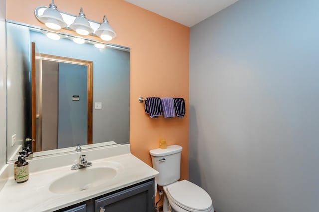 18034 Donatus Dr, Lansing, IL 60438 - bathroom featuring toilet and vanity