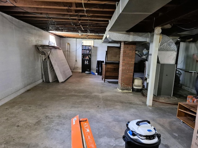 612 W Mason St, Polo, IL 61064 - unfinished basement with heating unit