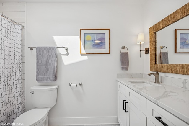1232 Blackthorn Ln, Deerfield, IL 60015 - full bathroom featuring toilet, vanity, and curtained shower