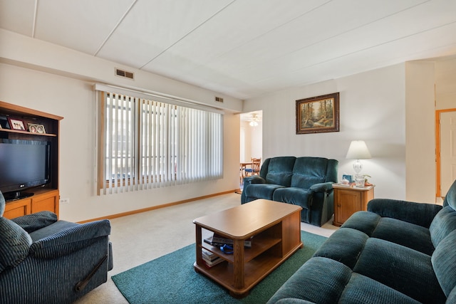 13935 Le Claire Ave Unit 306, Crestwood, IL 60418 - carpeted living room featuring baseboards