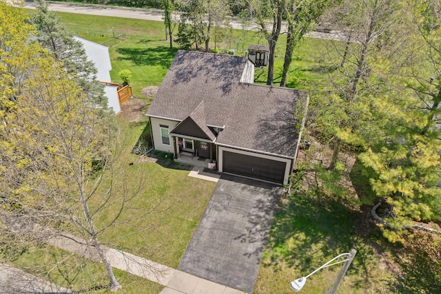 aerial view of property and surrounding area