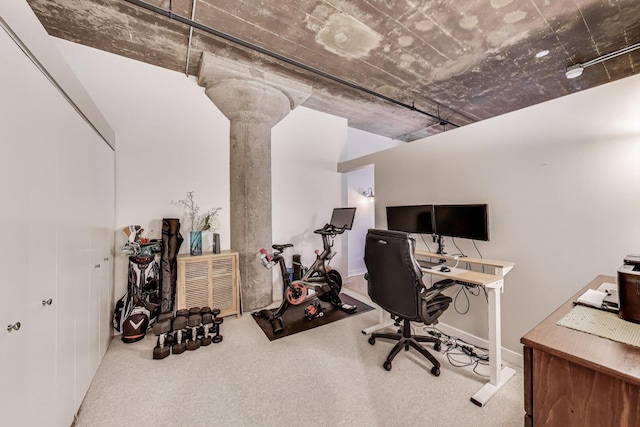411 W Ontario St Unit 311, Chicago, IL 60654 - office space with carpet and ornate columns